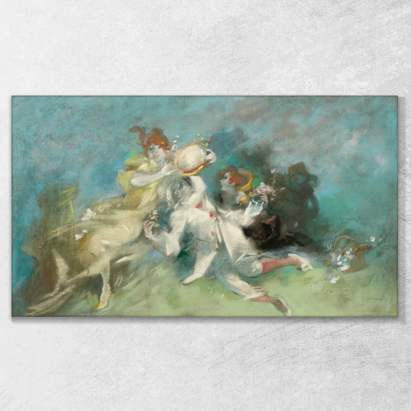 Pierrot E Colombina Jules Chéret