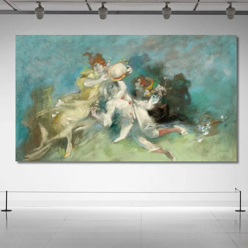 Pierrot E Colombina Jules Chéret