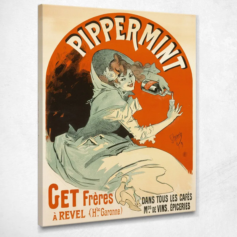 Pipperment Jules Chéret quadro stampa su tela