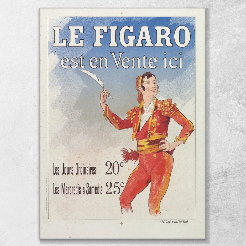 Advertising Bill For Le Figaro Jules Chéret