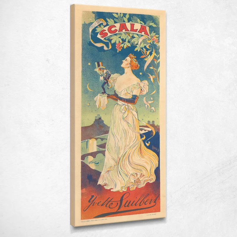 Scala Jules Chéret quadro stampa su tela