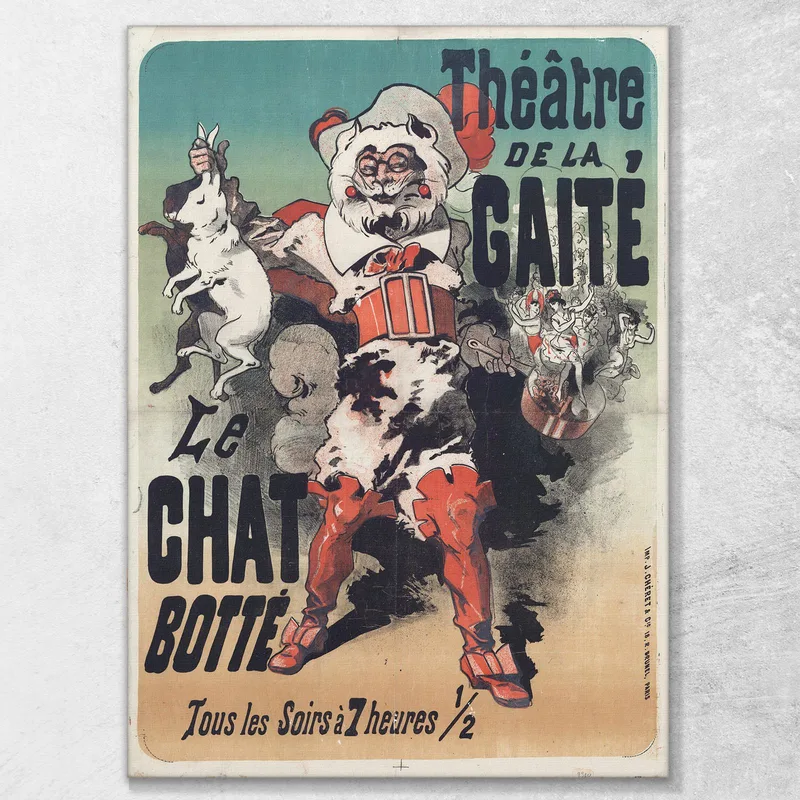 Teatro Gaité Il Gatto Con Gli Stivali. Jules Chéret