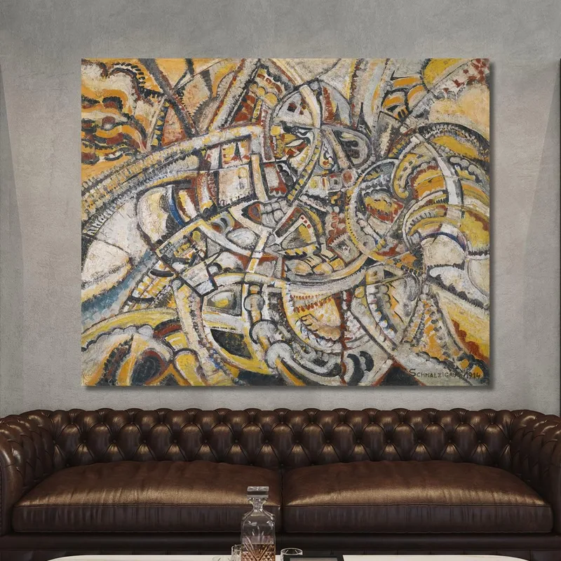 Futurist Composition Jules Schmalzigaug