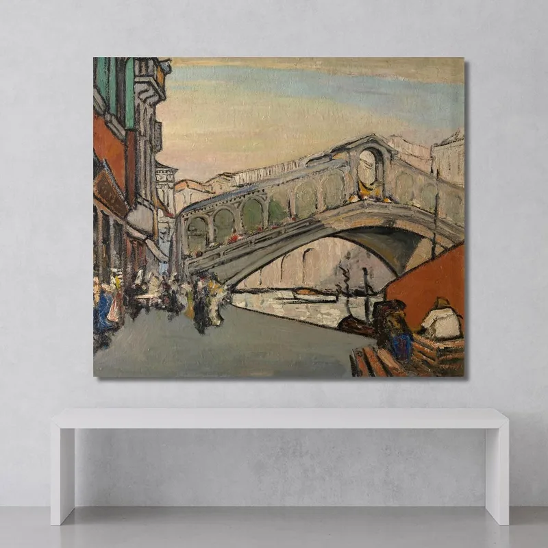 Die Rialto-Brücke In Venedig Jules Schmalzigaug