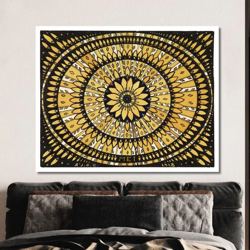 Rosette From Stylized Flowers And Leaves Julie de Graag