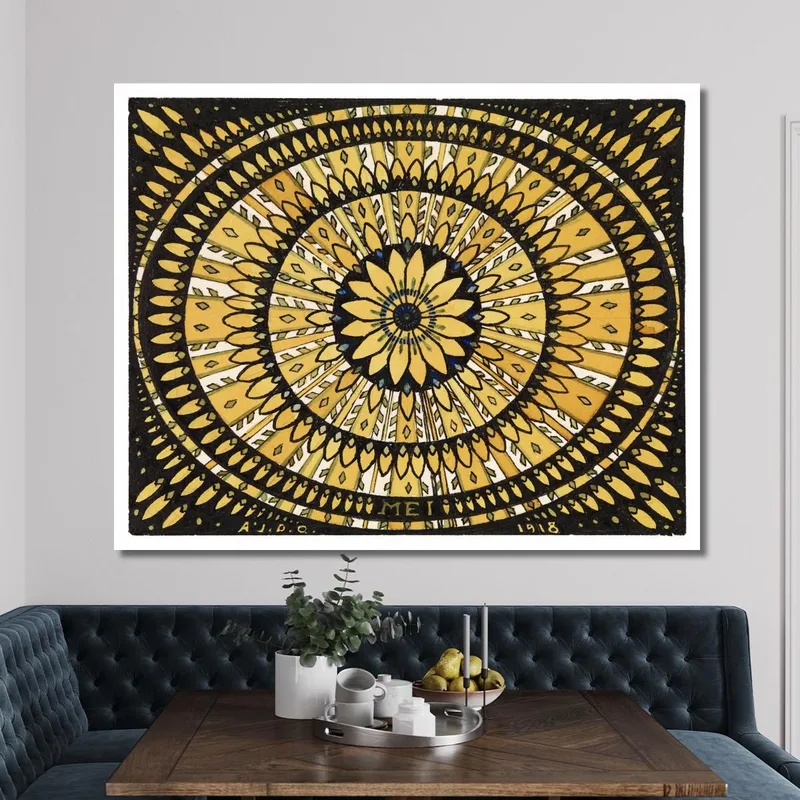 Rosette From Stylized Flowers And Leaves Julie de Graag