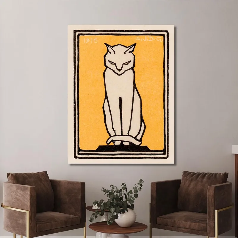 Sitzende Katze Julie de Graag
