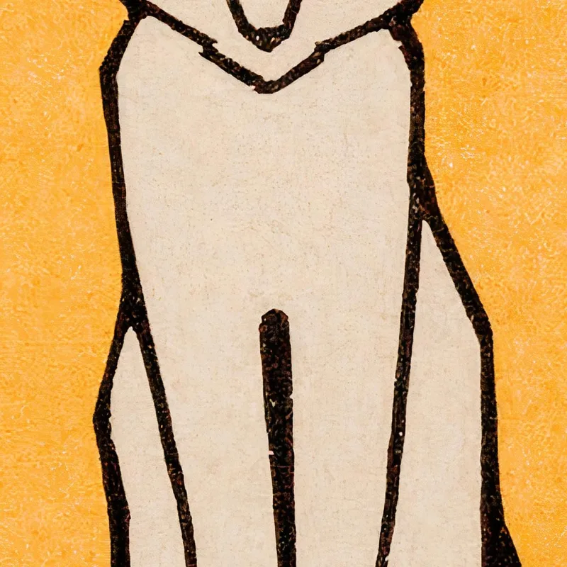 Sitzende Katze Julie de Graag