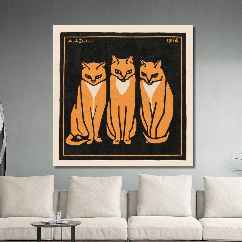 Drei Katzen Julie de Graag