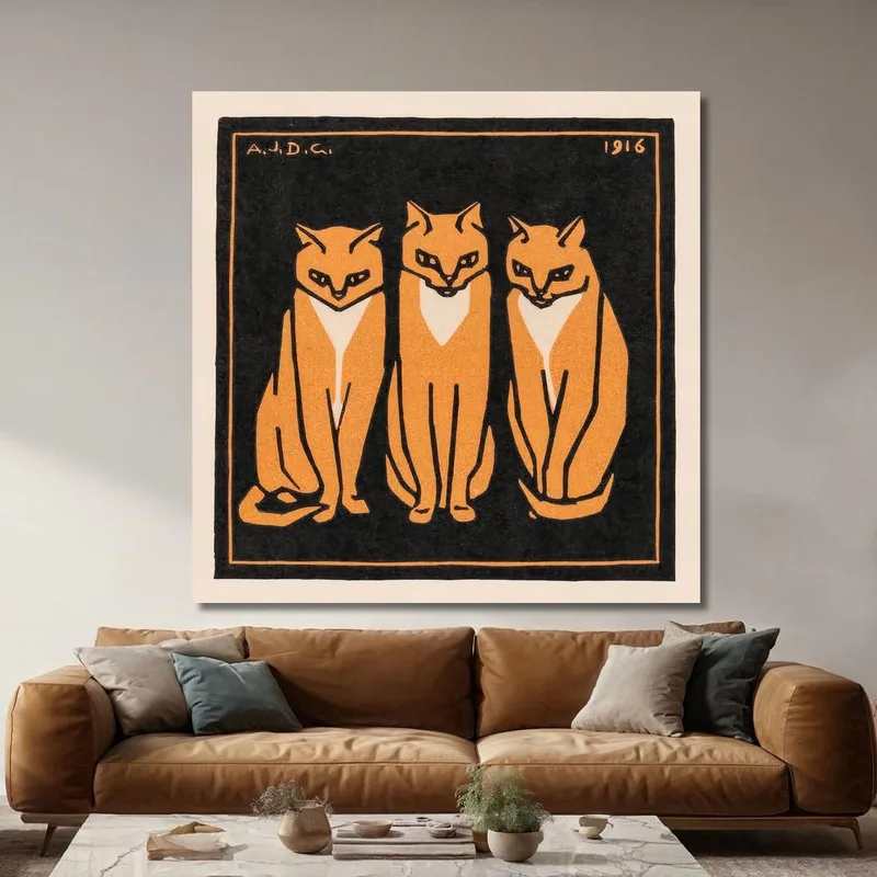 Drei Katzen Julie de Graag