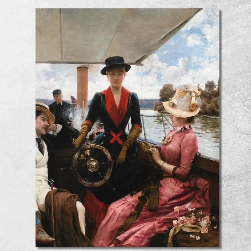Piena Velocità Julius Leblanc Stewart quadro stampa su tela