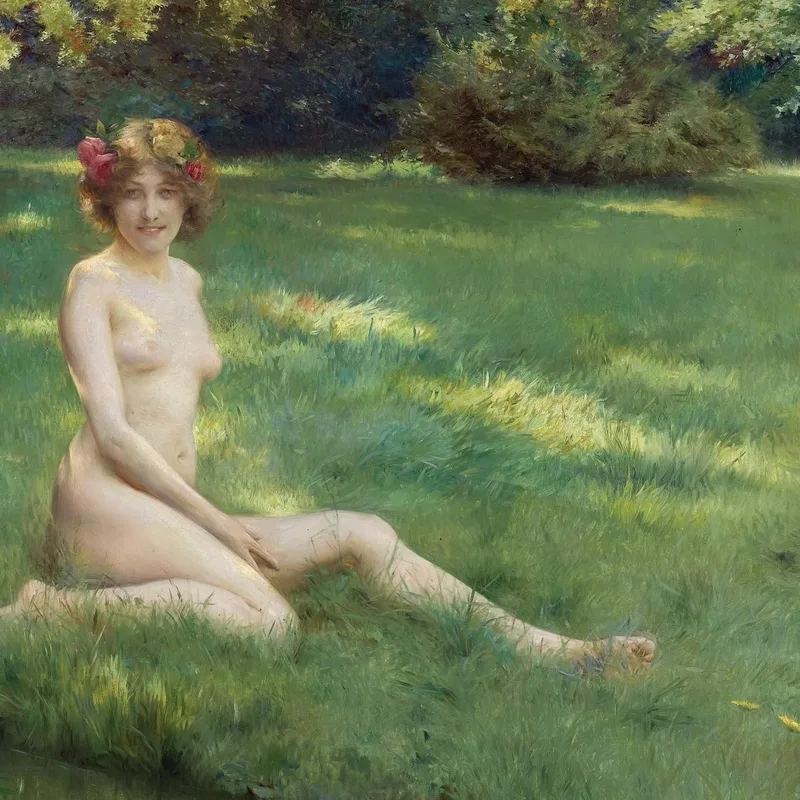 Un Desnudo En El Césped Julius Leblanc Stewart