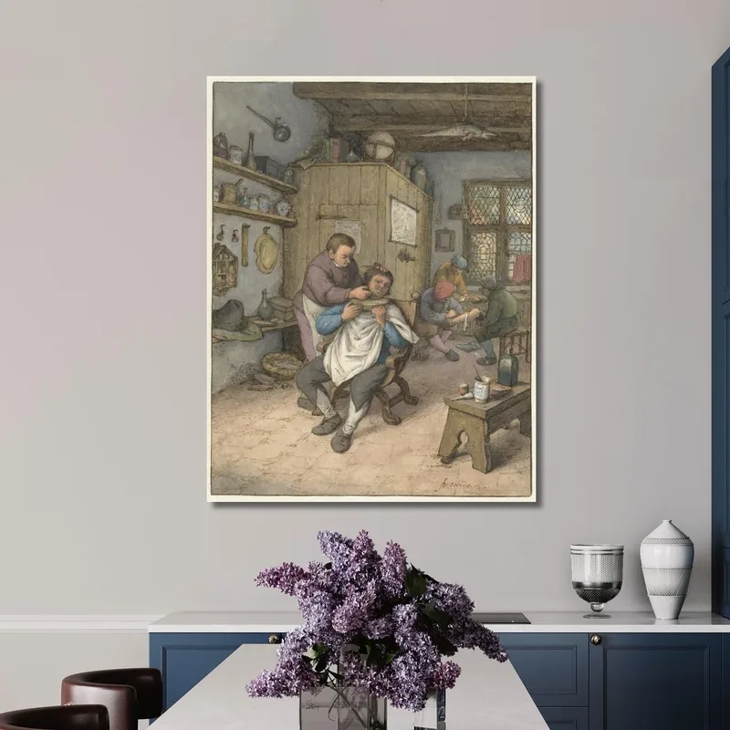 Una Bottega Da Barbiere Adriaen van Ostade