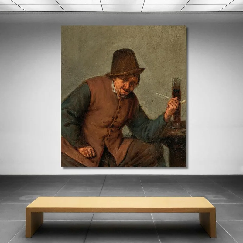 A Peasant Smoking Adriaen van Ostade