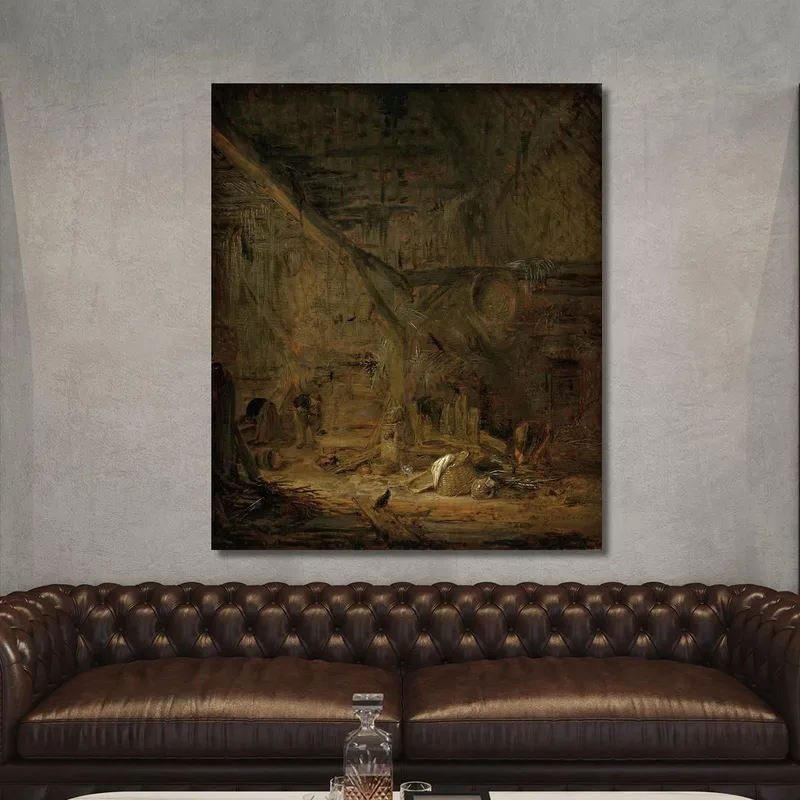 Interno Di Un Granaio Adriaen van Ostade