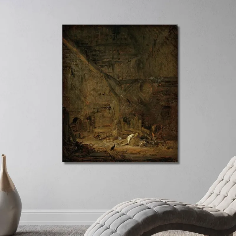 Interno Di Un Granaio Adriaen van Ostade