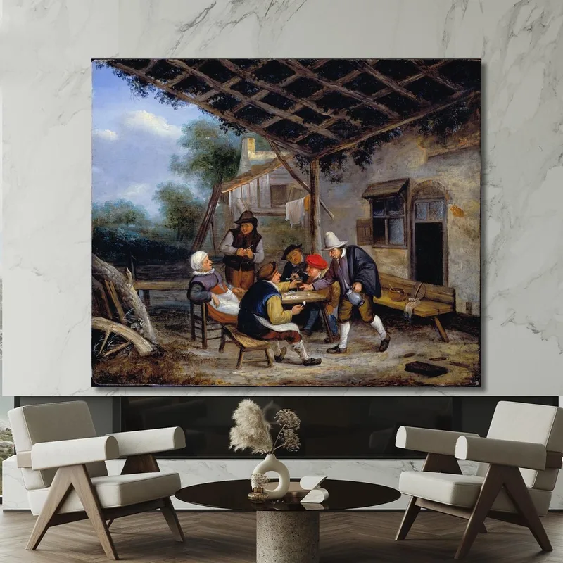 Contadini Che Bevono Adriaen van Ostade