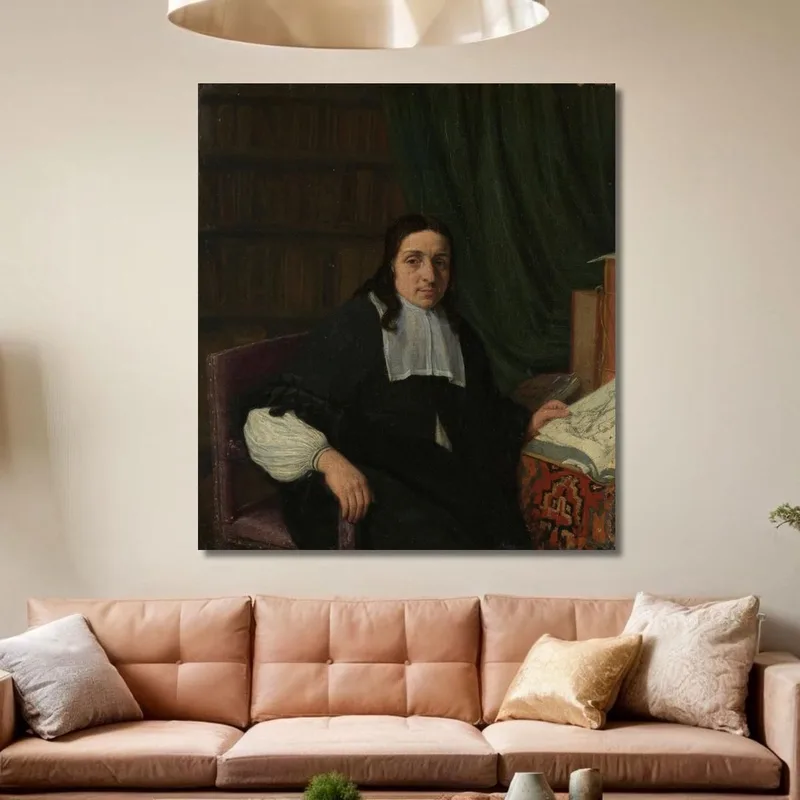 Portrait D'Un Collectionneur Possiblement Constantijn Sennepart (1625-1703)​ Adriaen van Ostade