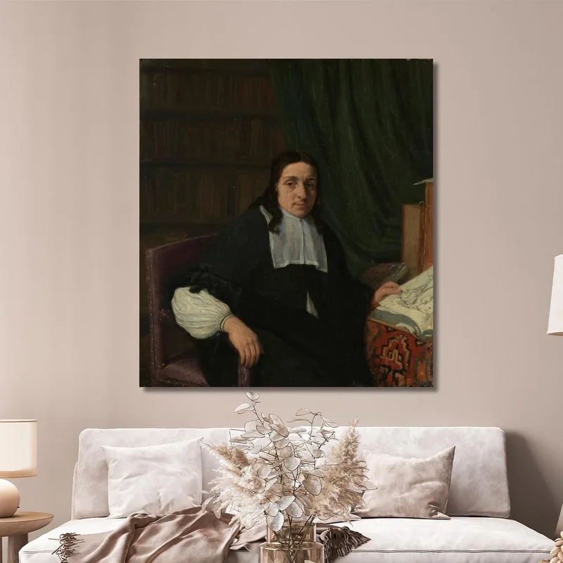 Portrait D'Un Collectionneur Possiblement Constantijn Sennepart (1625-1703)​ Adriaen van Ostade