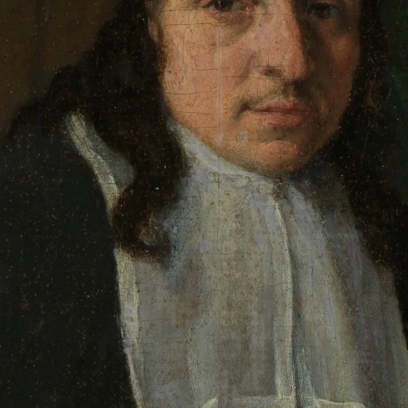 Portrait D'Un Collectionneur Possiblement Constantijn Sennepart (1625-1703)​ Adriaen van Ostade