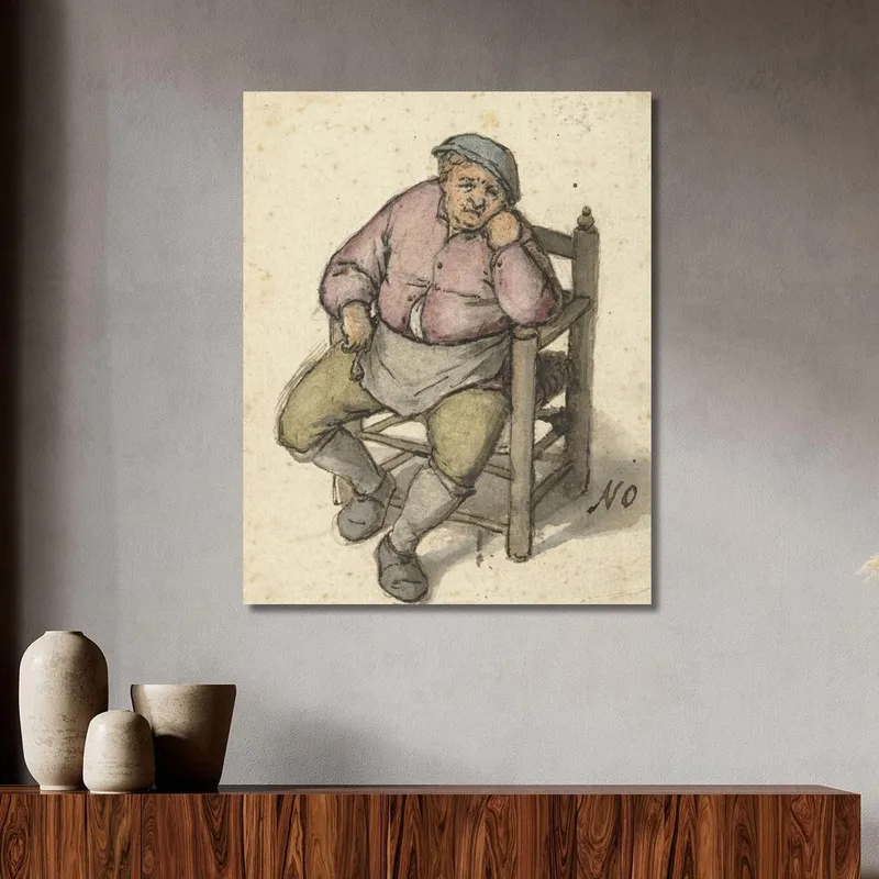 Seated Man With A Pipe Adriaen van Ostade