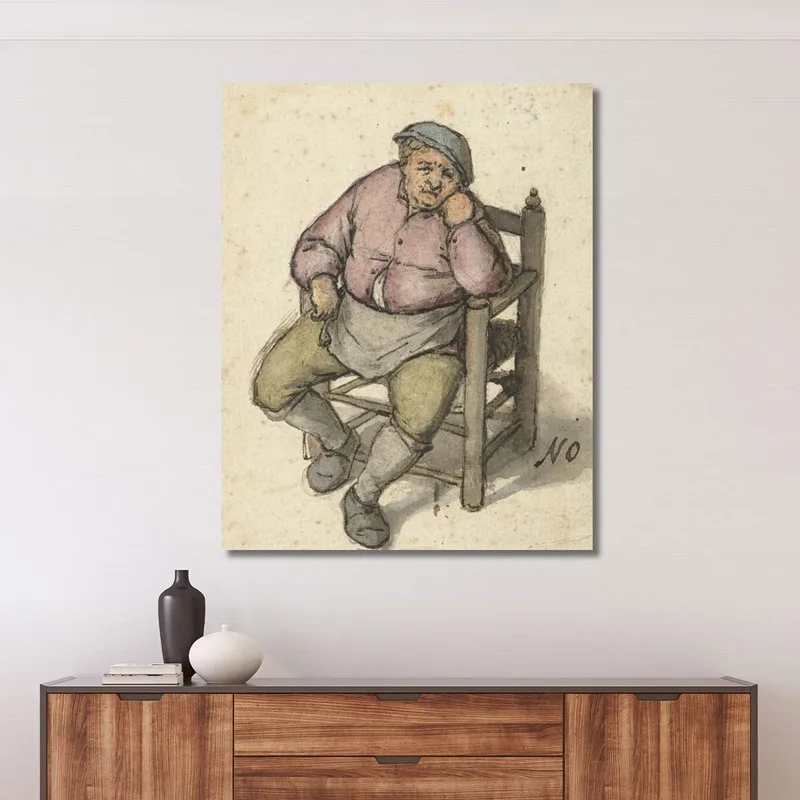 Seated Man With A Pipe Adriaen van Ostade