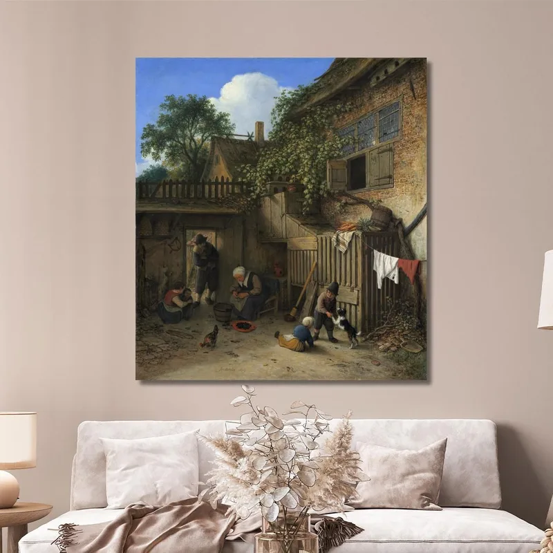 Il Cortile Del Cottage Adriaen van Ostade