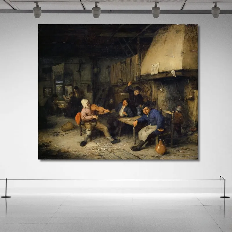 Violinista Y Campesinos Bebiendo En Una Taberna Ii​ Adriaen van Ostade