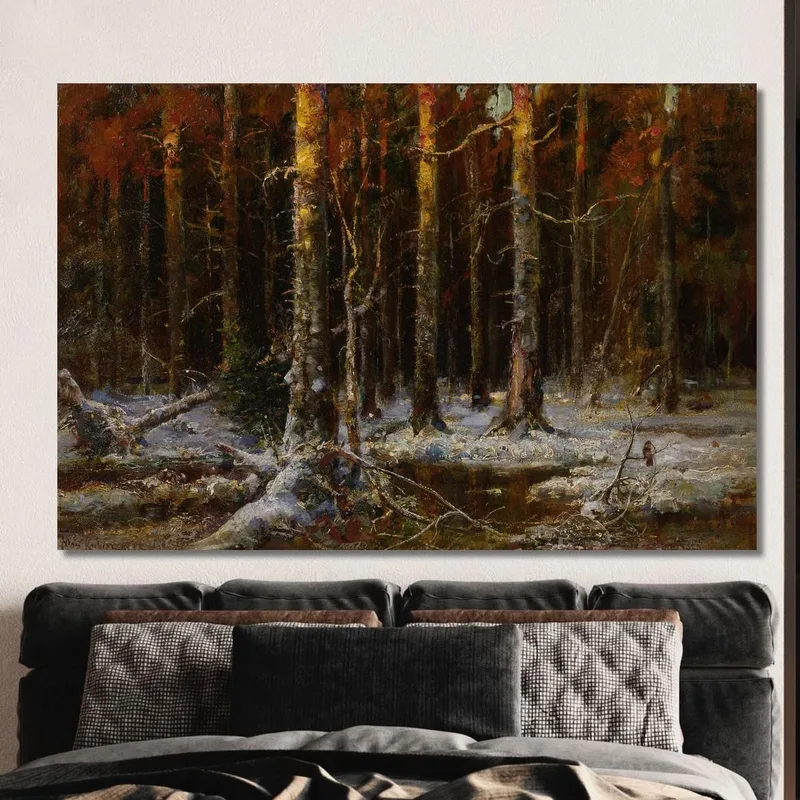 Foresta In Inverno Julius Sergius Klever