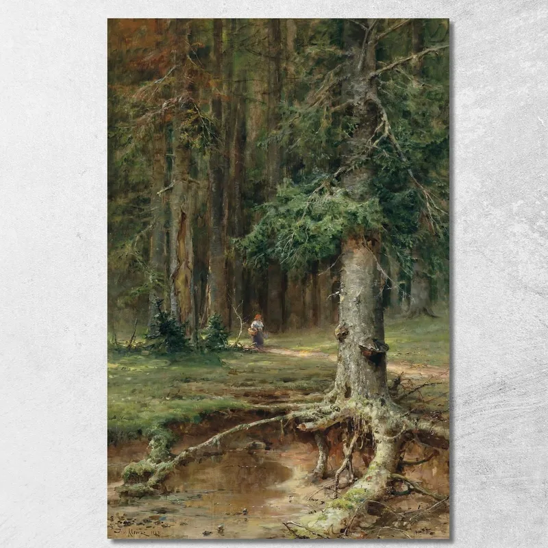 Rotkäppchen Julius Sergius Klever quadro stampa su tela