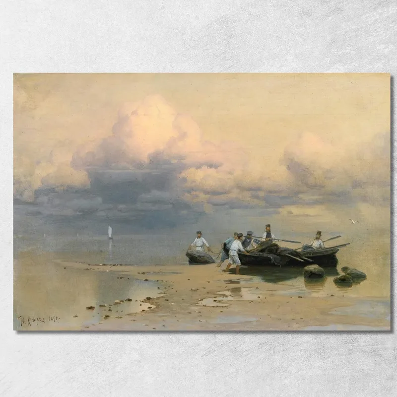 Il Ritorno Dei Pescatori Julius Sergius Klever quadro stampa su tela