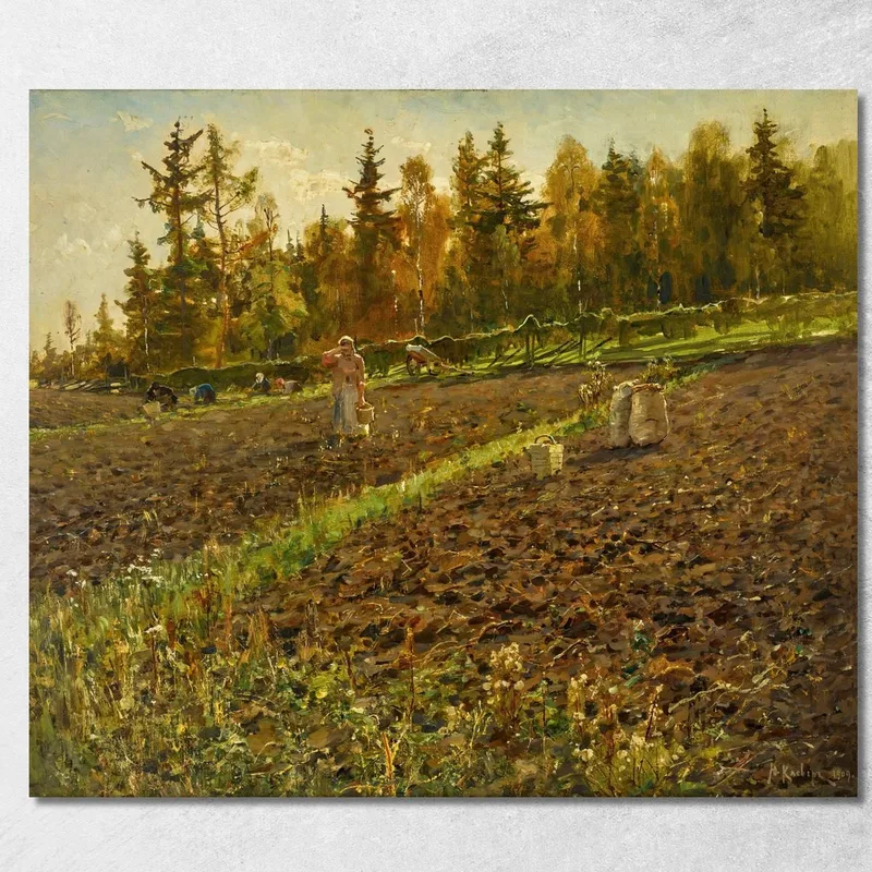 I Raccoglitori Di Patate Julius Sergius Klever quadro stampa su tela