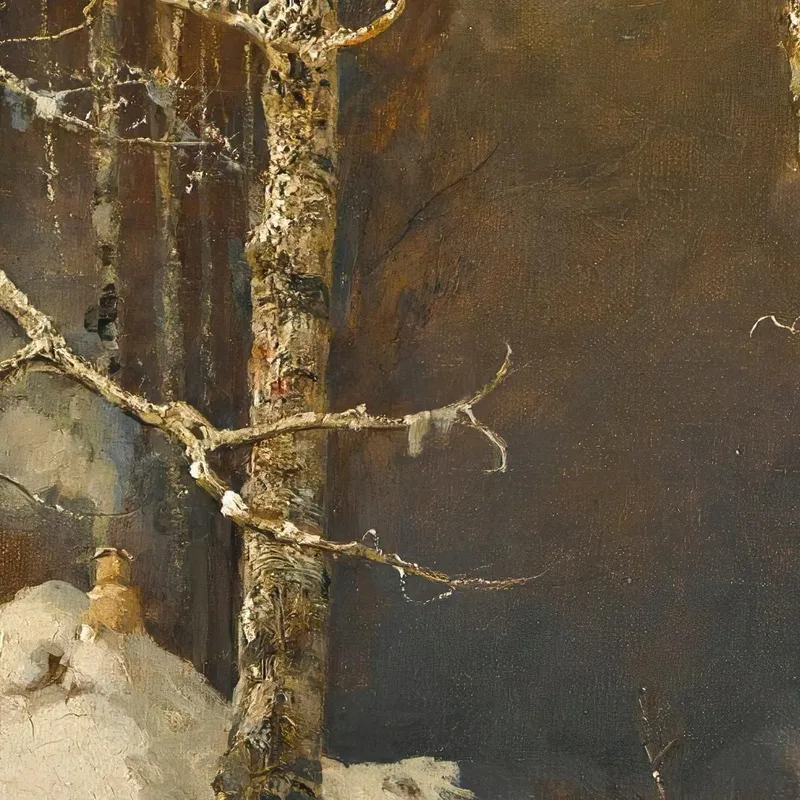 Reisender Im Schnee Julius Sergius Klever