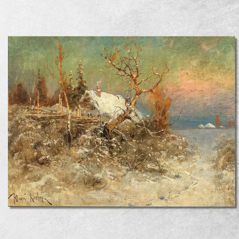 Inverno Sulla Costa Baltica Julius Sergius Klever quadro stampa su tela