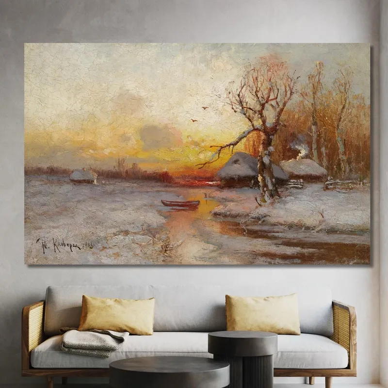 Tramonto Invernale Julius Sergius Klever