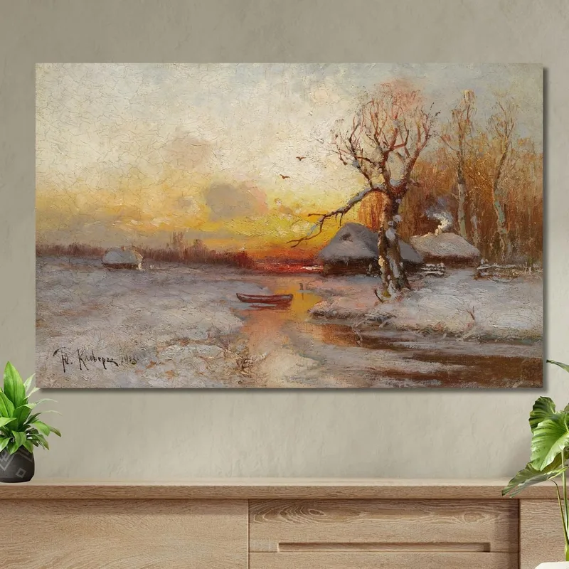 Tramonto Invernale Julius Sergius Klever