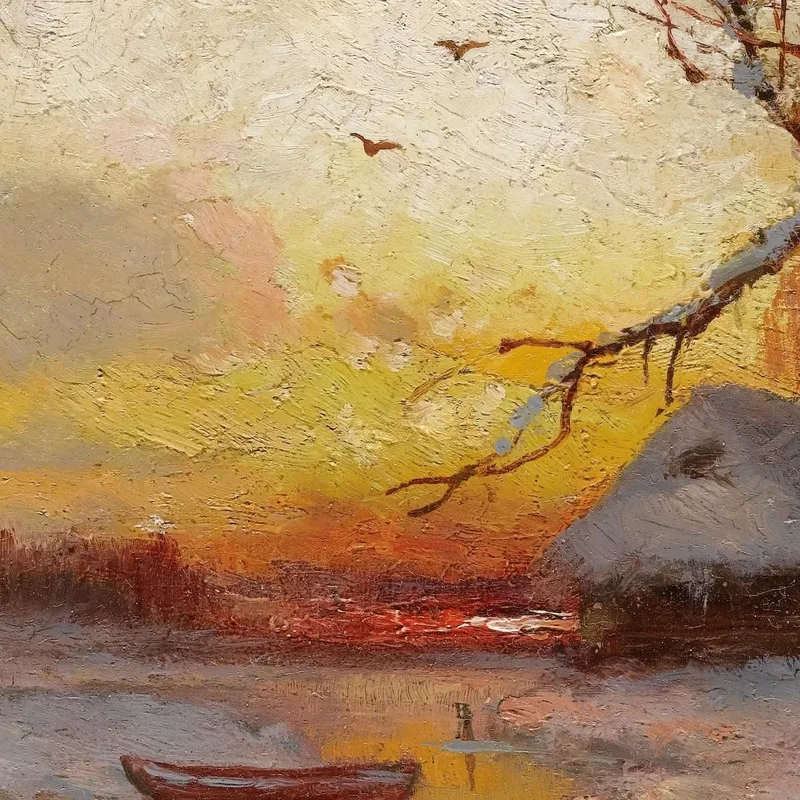 Tramonto Invernale Julius Sergius Klever