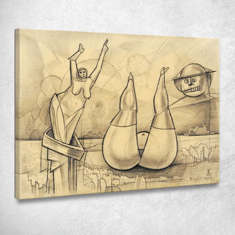 Apocalisse Karl Wiener quadro stampa su tela