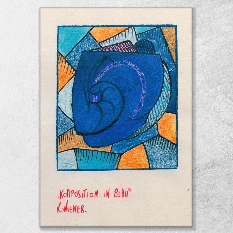 Composition In Blue Karl Wiener
