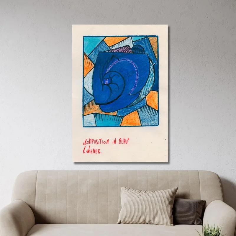 Composition In Blue Karl Wiener