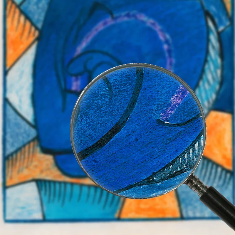 Composition In Blue Karl Wiener