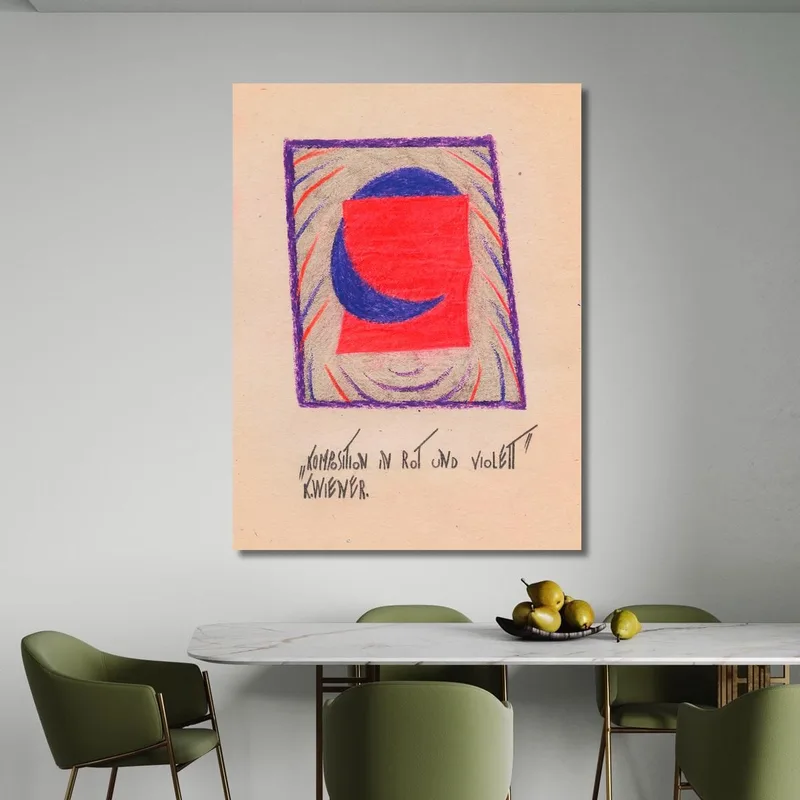 Composition En Rouge Et Violet Karl Wiener