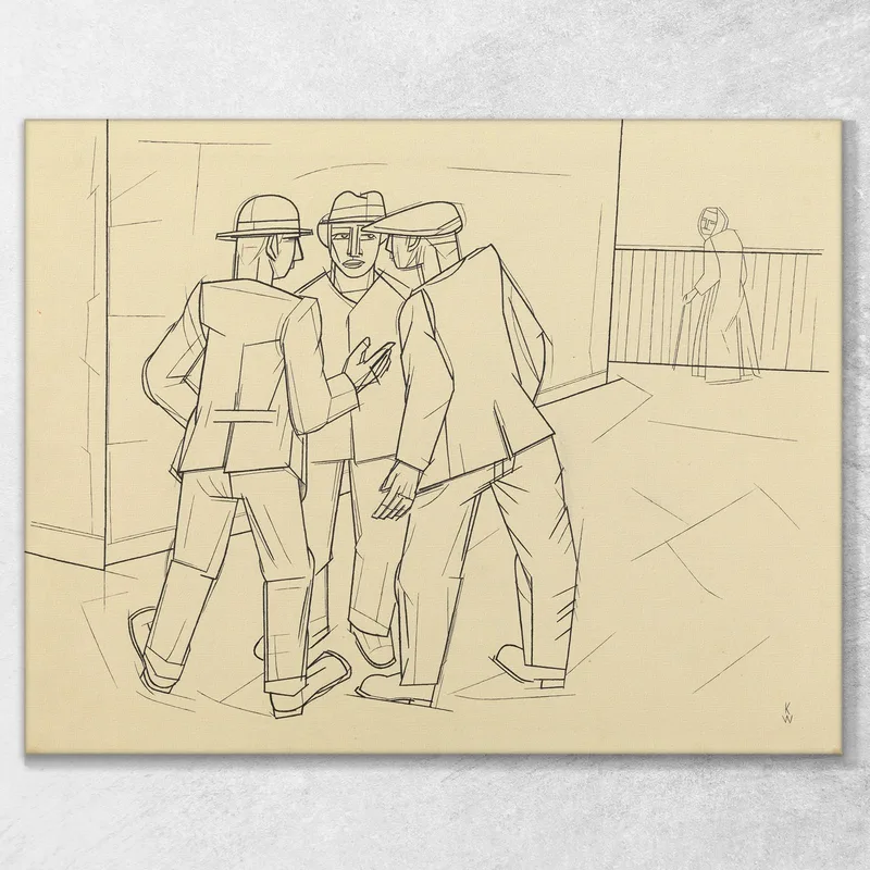 Trois Hommes Sans Titres Karl Wiener
