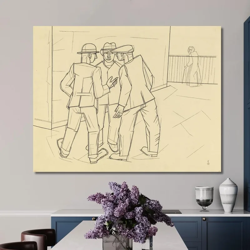 Trois Hommes Sans Titres Karl Wiener