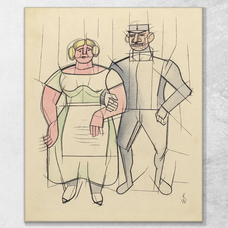 Untitled Woman And Man Karl Wiener
