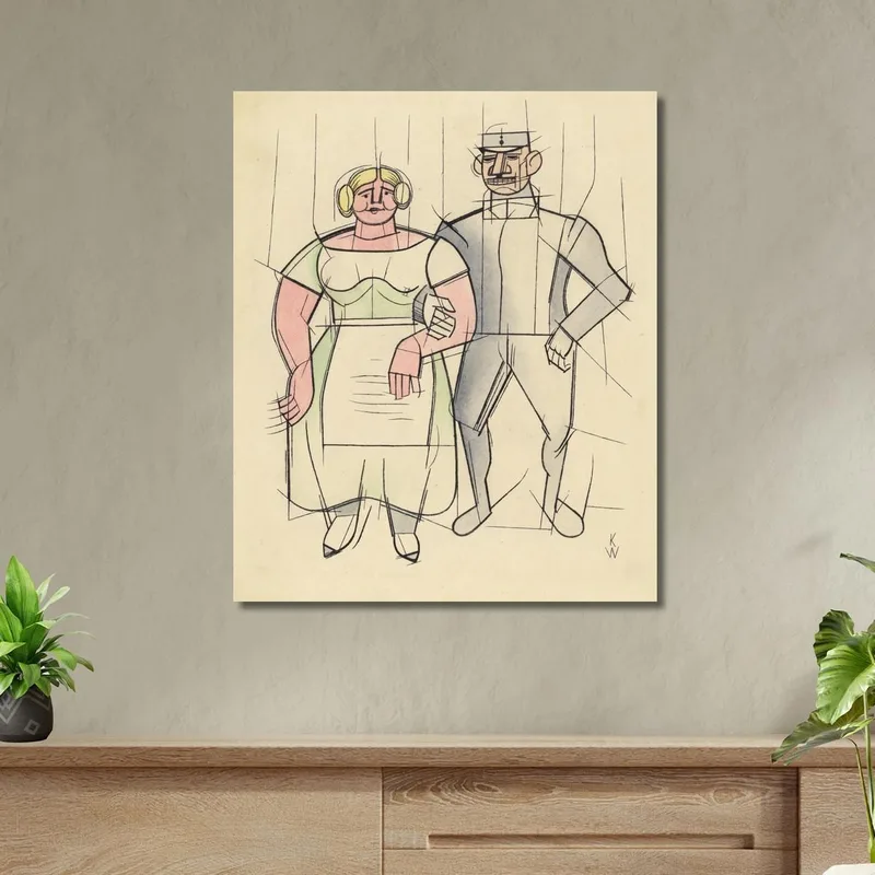 Untitled Woman And Man Karl Wiener