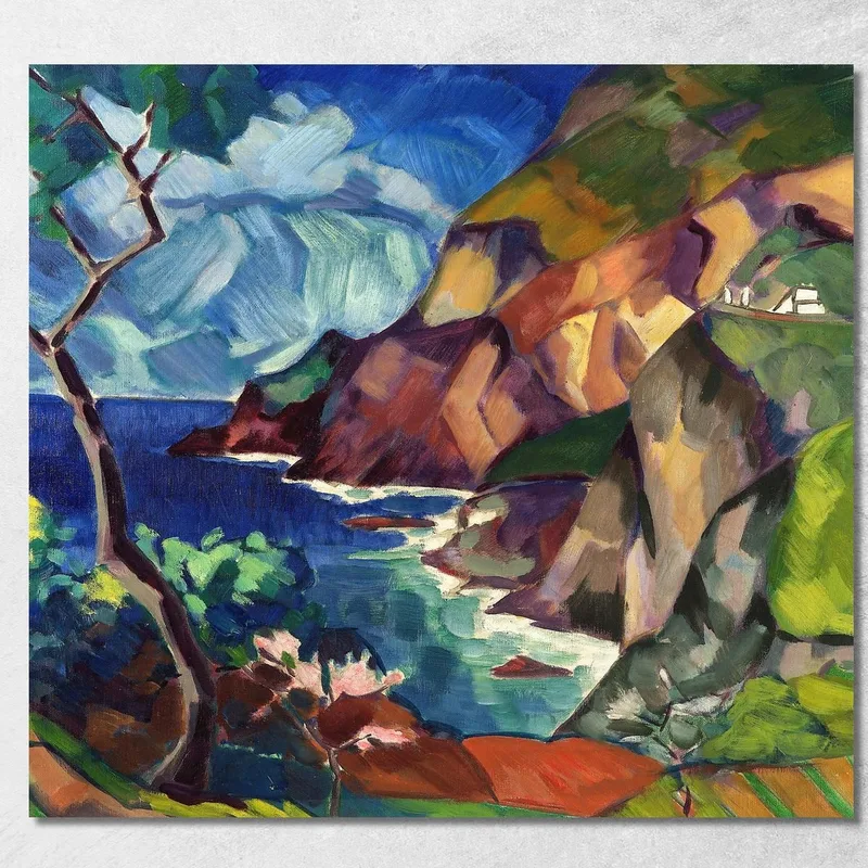 Paisaje De Capri Konrad Mägi cuadro en lienzo