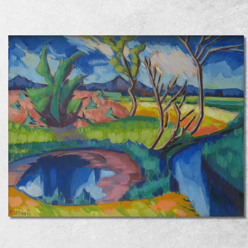 Paisaje 2 Konrad Mägi cuadro en lienzo