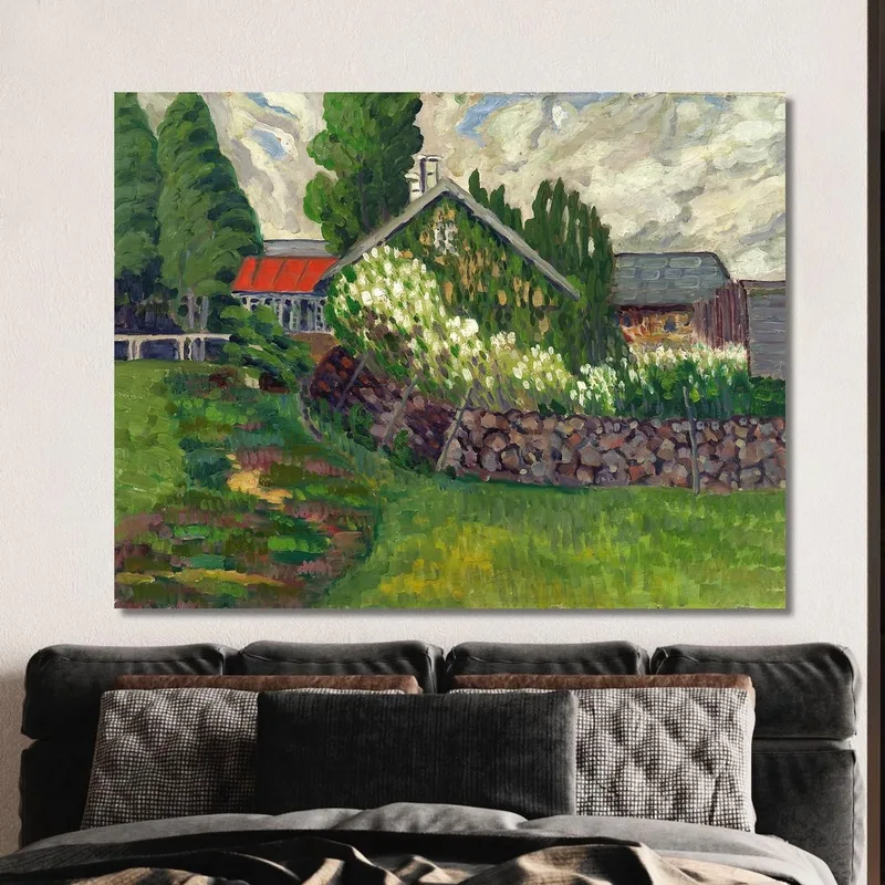 Farm Landscape Konrad Mägi