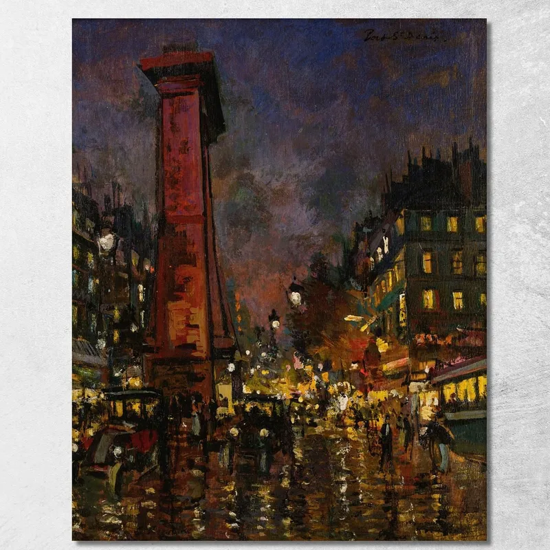 La Porte Saint Denis Konstantin Alexeevich Korovin quadro stampa su tela